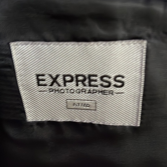Men’s suit jacket blazer, Express Brand, photographer fitted style, size 42R - Picture 2 of 3